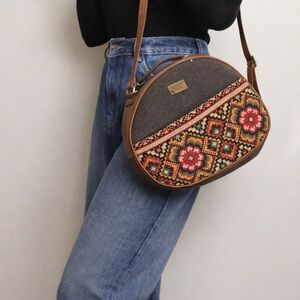 Belo Horizonte Since 1965 Embroidered Artisan Round Bag